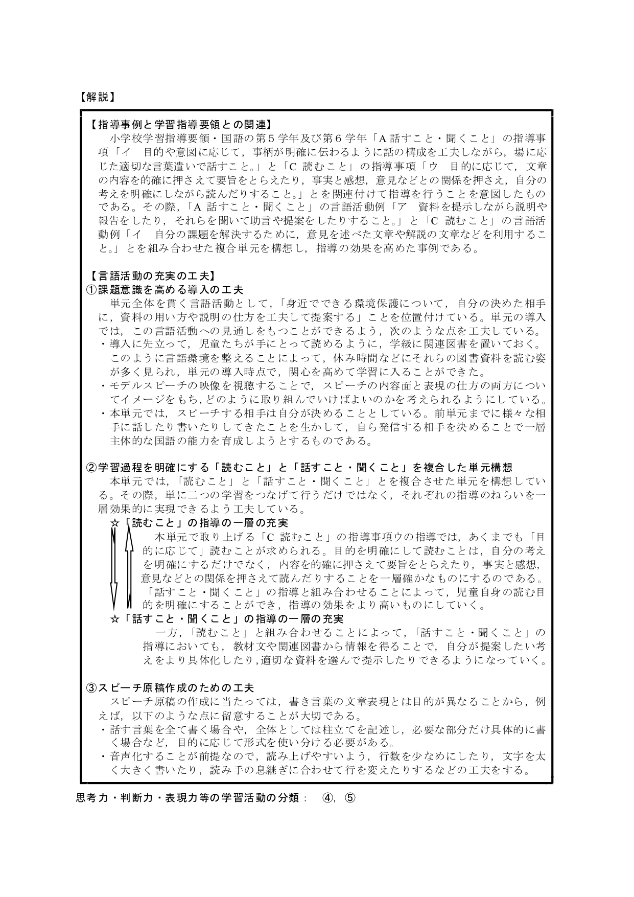 情報を集めて効果的に説明しよう（国語 指導案） | EDUPEDIA