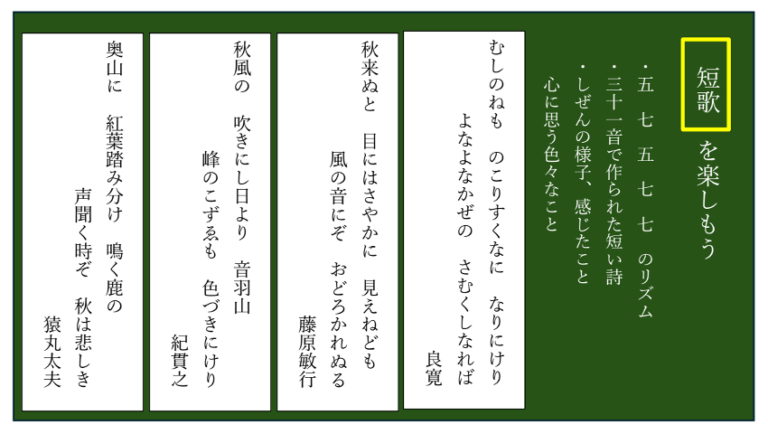 「短歌を楽しもう」(光村図書3年国語)~短歌カルタで遊ぼう~ | EDUPEDIA